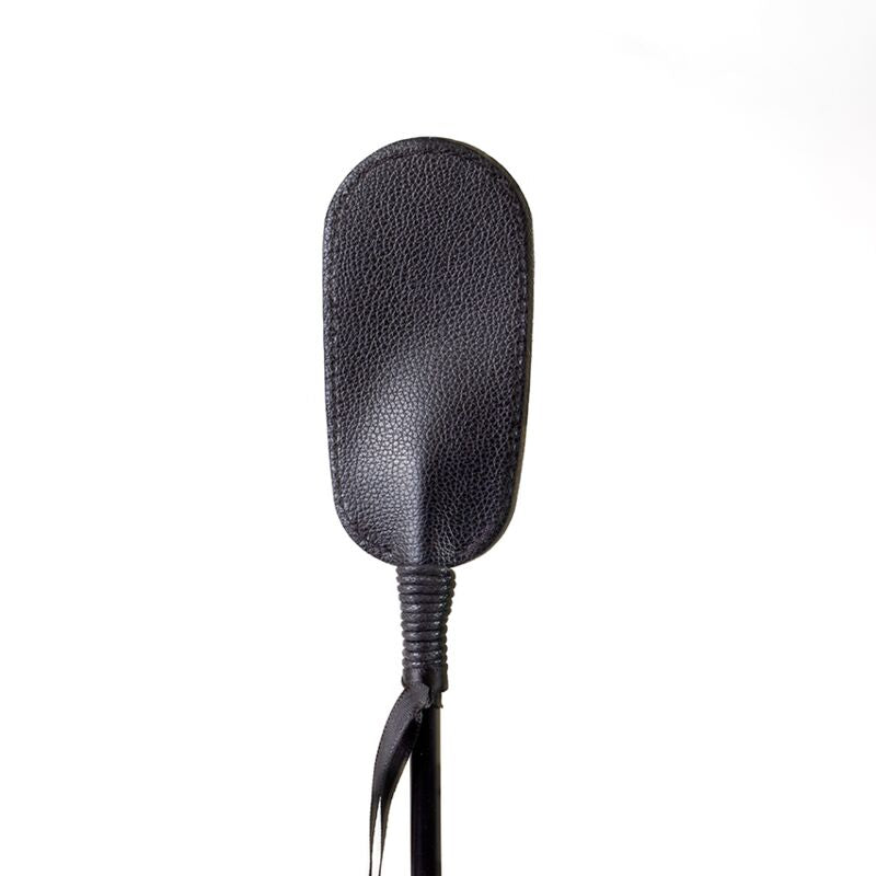 Secret Play - Mini Fouet en Cuir Vegan BDSM - Noir
