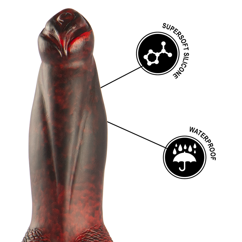 Gode Titan en Flammes, Rechargeable avec Télécommande -  Prometheus - Epic