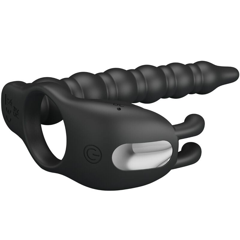 Anneau Pénien Vibrant Blackney avec Plug Prostate - Pretty Love - PRETTY LOVE