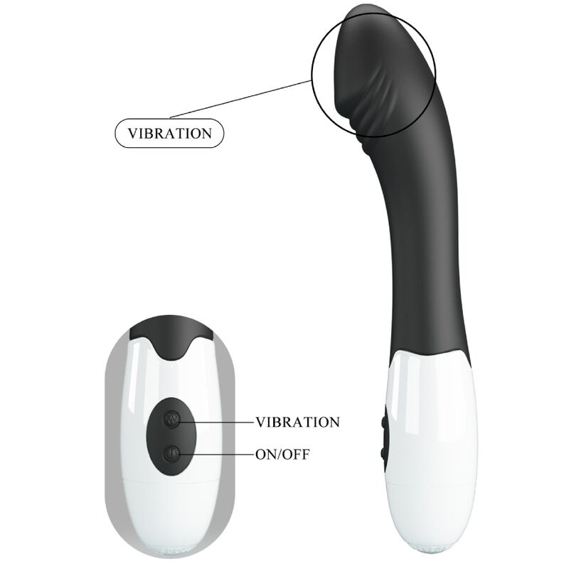 Vibromasseur Point G Elemental 30 Modes Noir - Pretty Love
