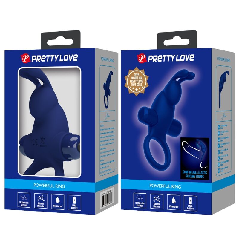 Anneau Vibrant Jiro Bague Lapin Bleu - Pretty Love