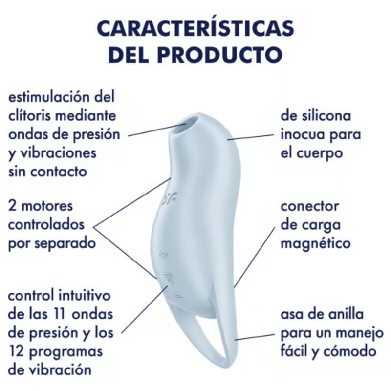 Stimulateur Clitoris Satisfyer Pocket Pro 1 Bleu - Satisfyer