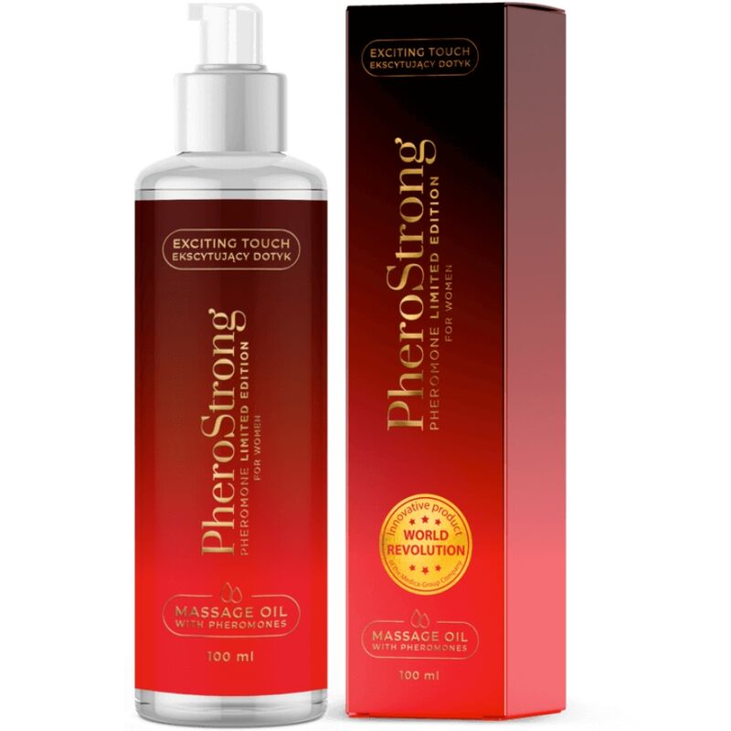 PheroStrong - Huile de massage aux Phéromones Femmes Édition Limitée - 100 ml