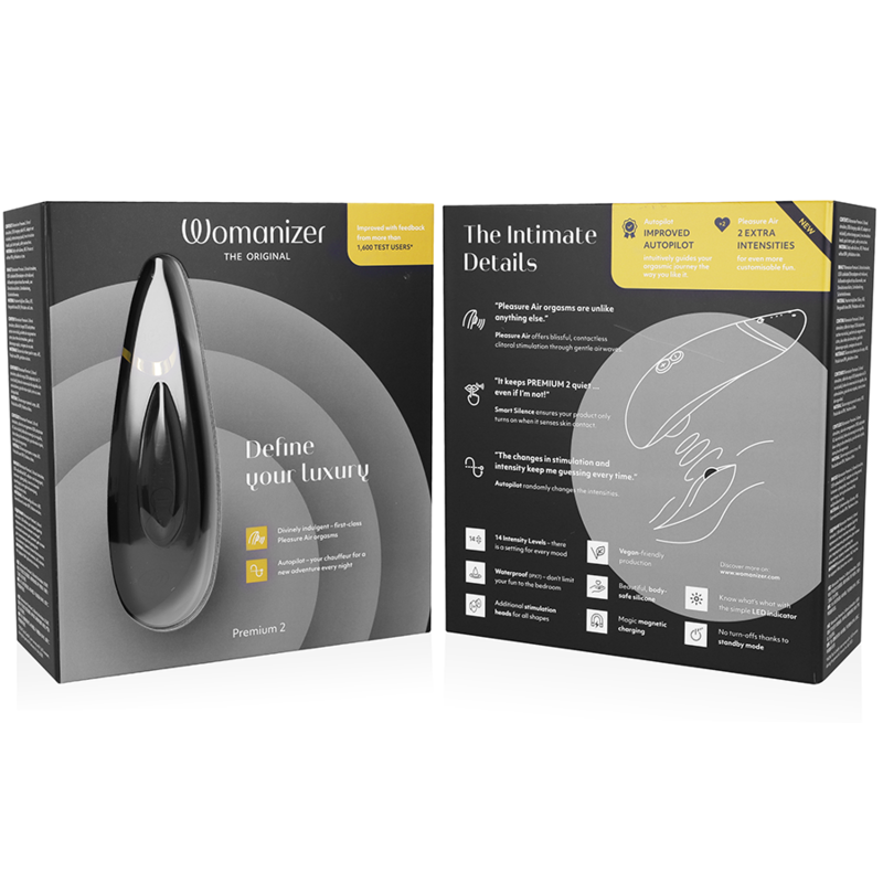 Womanizer - Premium 2 Stimulateur clitoridien | Noir