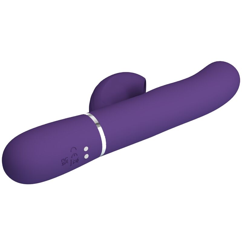 Vibromasseur Rabbit Double Stimulation 3 en 1 Violet - Pretty Love
