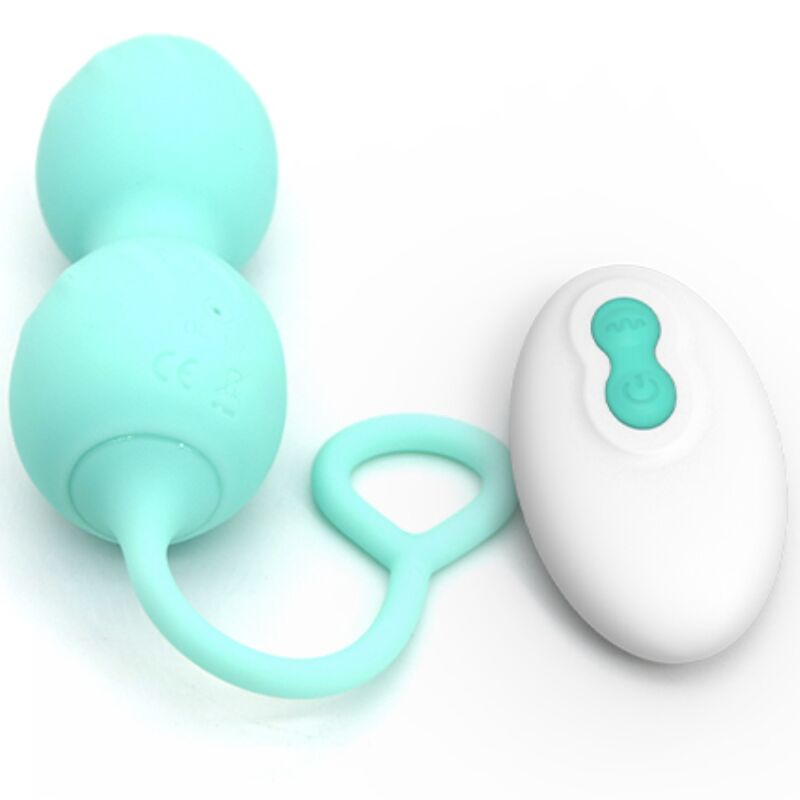 Armony – Boules de Geisha Vibrantes avec Télécommande – Turquoise