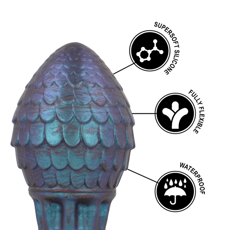 Epic – Plug anal Vrakos en forme d’œuf de dragon – Taille M