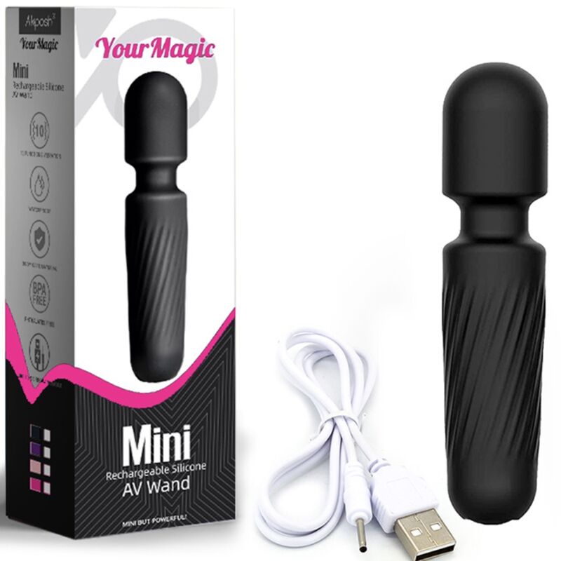 Vibromasseur Mini Your Magic 10 Vibrations Noir - Armony - Armony