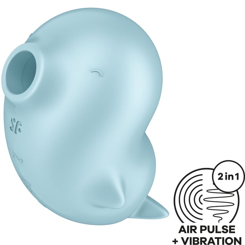 Vibromasseur Air Pulsé Sassy Seal Bleu - Satisfyer