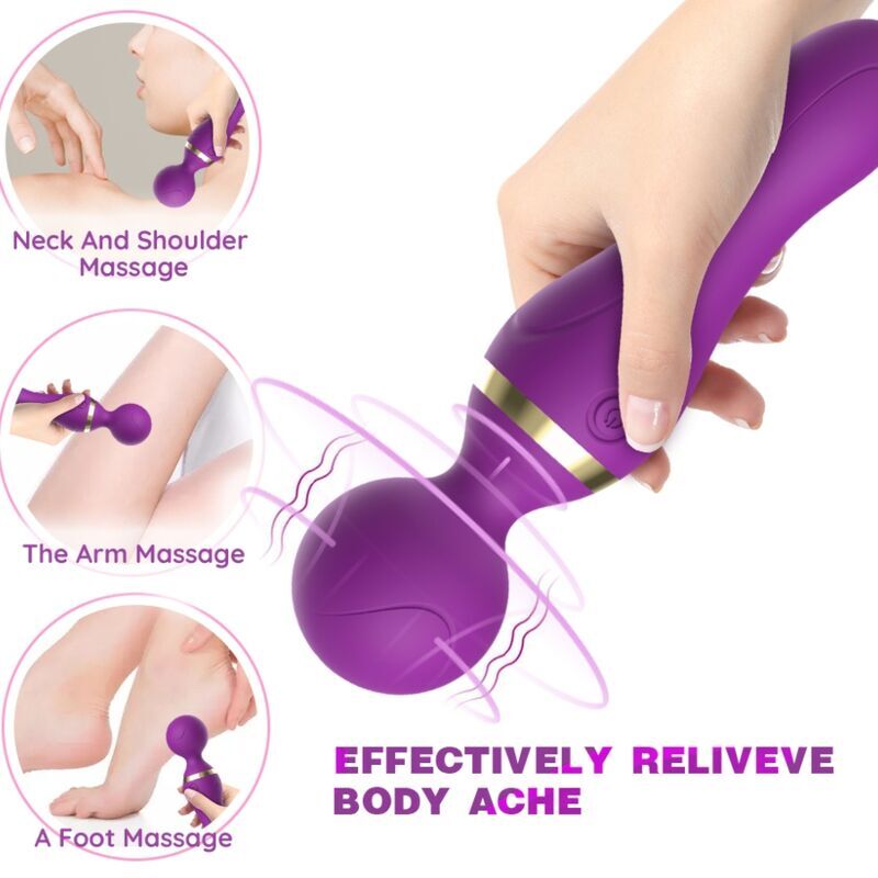 Vibrateur Masseur Freeza Tête Flexible Noir - Armony - Armony