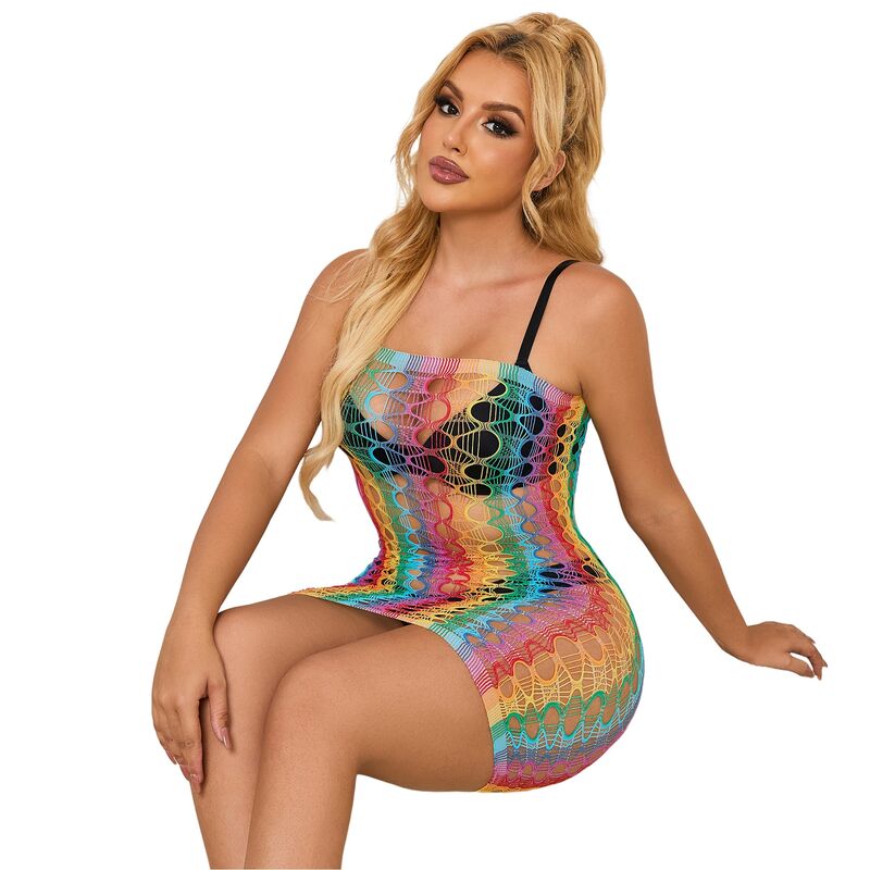 Body Réseille Épaules Nues Arc-en-ciel Taille Unique - Subblime - SUBBLIME DRESSES