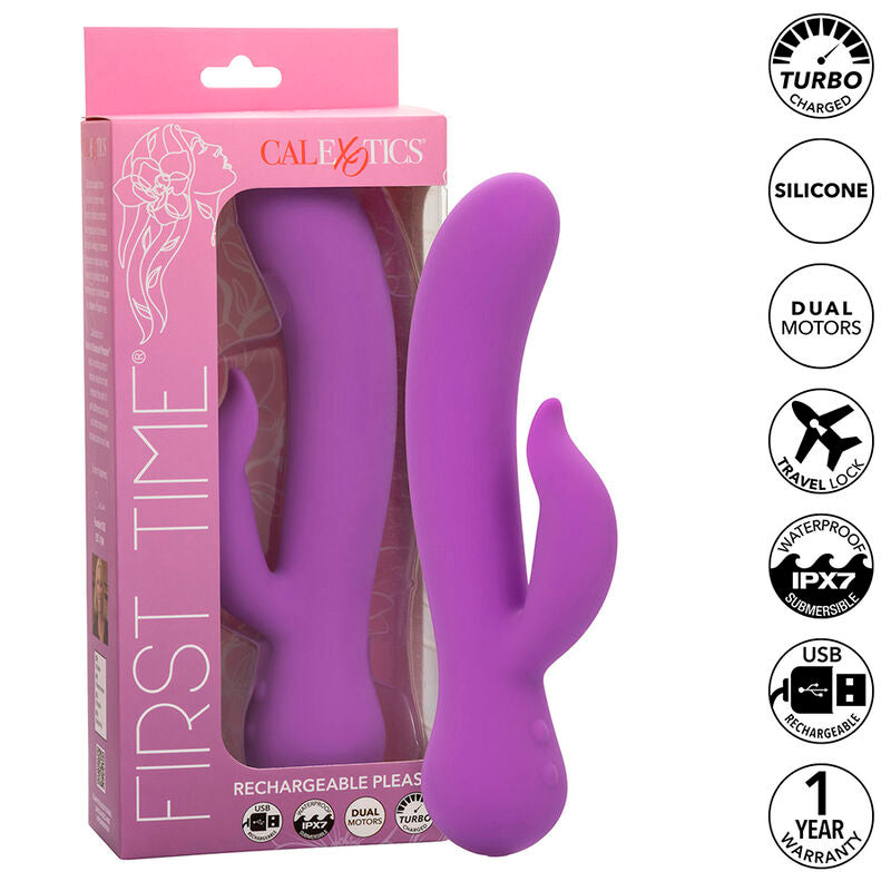 Vibromasseur Rabbit First Time Pleaser Violet - CalExotics