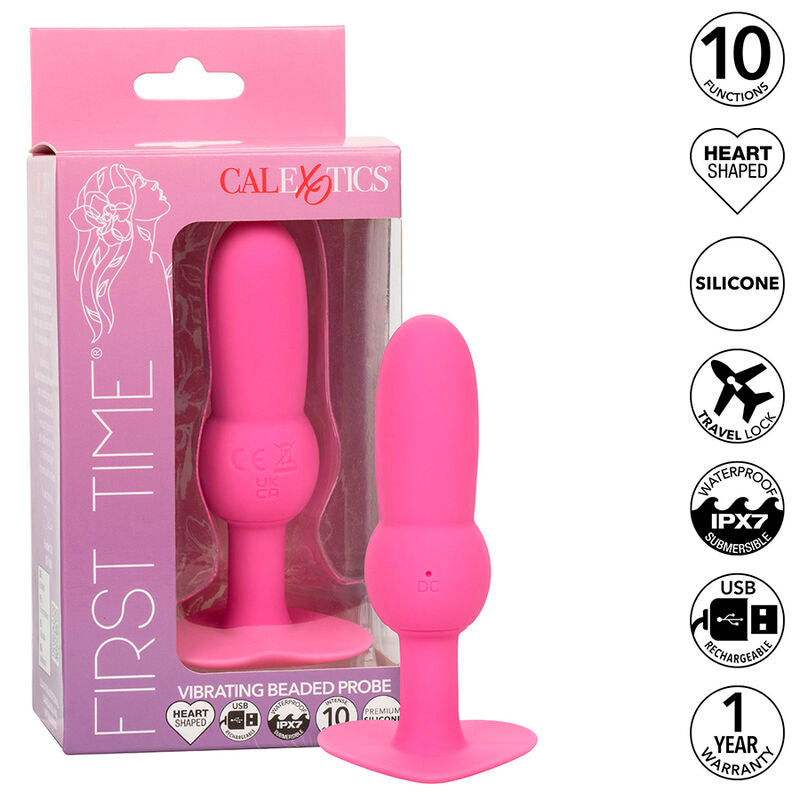 Plug Anal Vibrant First Time Perlé Rose - Calexotics