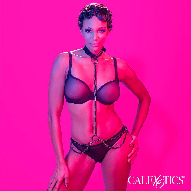 Collier Laisse Chaîne Euphoria Cuir Végétalien - CalExotics