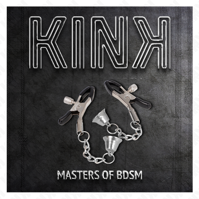 KINK – Pinces à tétons réglables avec clochette argenté