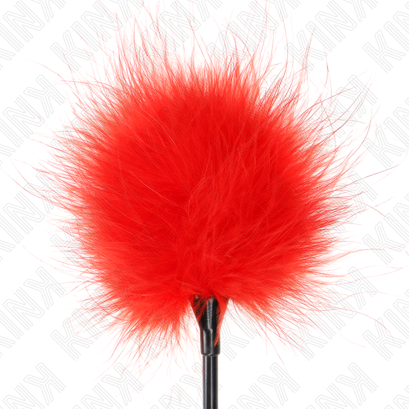 Plumeau Sensuel KINK Tickle Rouge 27cm - KINK - KINK IMPACT & TOUCH