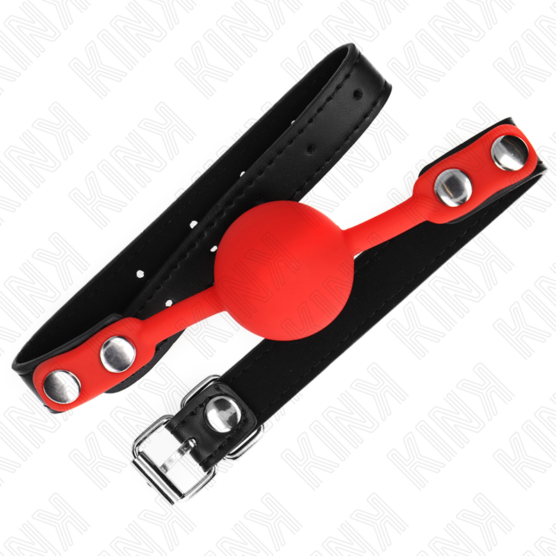 Bâillon boule en silicone rouge 4 cm Kink - Kink - KINK COLLAR & GAG