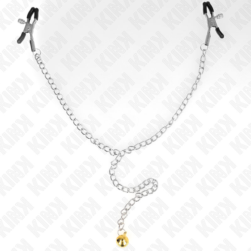 KINK - Pince à Tétons réglable avec clochette - 30 cm