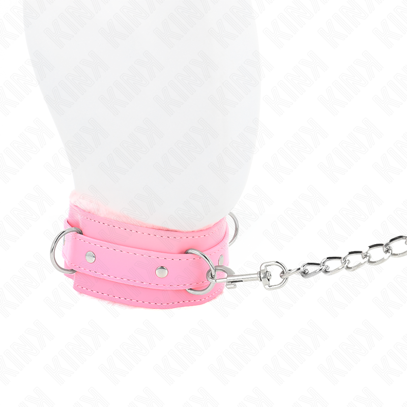Collier avec Laisse KINK Rose 65cm Restrictions BDSM - Kink - KINK COLLAR & GAG