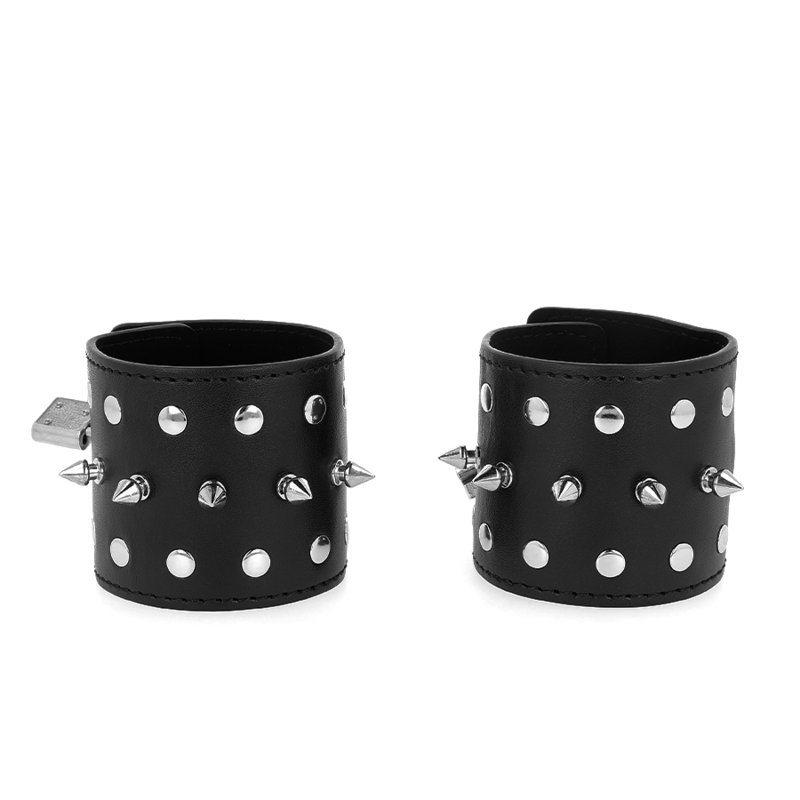 Bracelets BDSM Punk à Pointes 25x6cm - KINK - KINK WRIST RESTRAINT