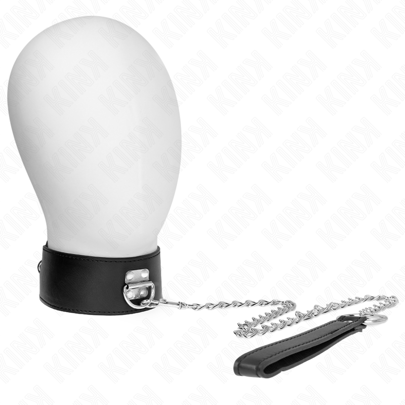 Collier avec Ceinture et Bracelet Noir Ajustable 65cm - KINK - KINK COLLAR & GAG