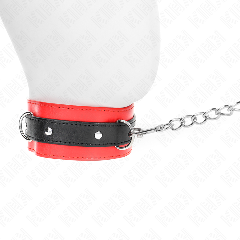 Collier avec Laisse KINK Rouge 65cm - KINK - KINK COLLAR & GAG