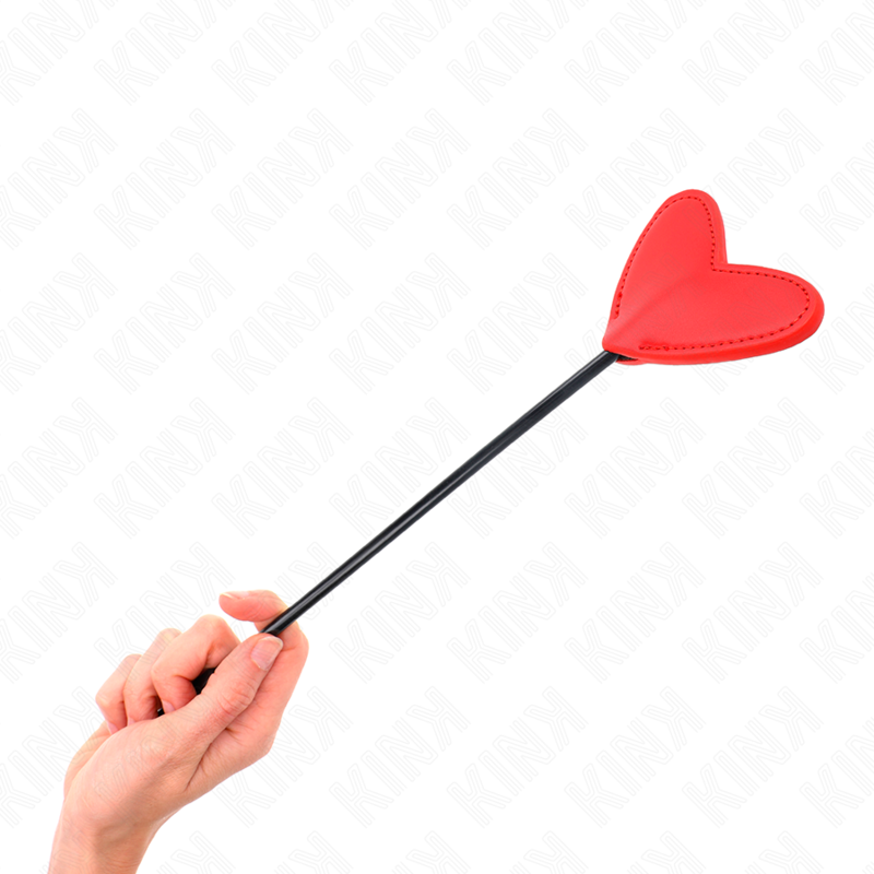 KINK - Paddle en Forme de cœur Rouge - 33 cm