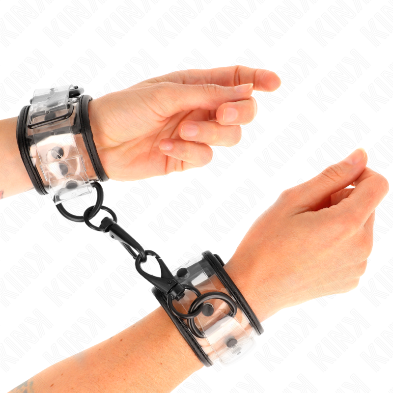 Menottes Transparentes Ajustables KINK 18-30cm - KINK - KINK WRIST RESTRAINT