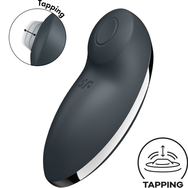 Vibromasseur Clitoridien Tap & Climax 2 Gris - Satisfyer