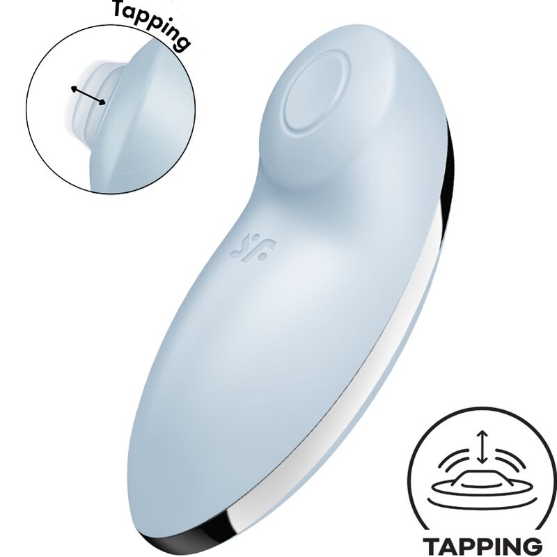 Vibromasseur Clitoridien Tap & Climax 2 Bleu - Satisfyer