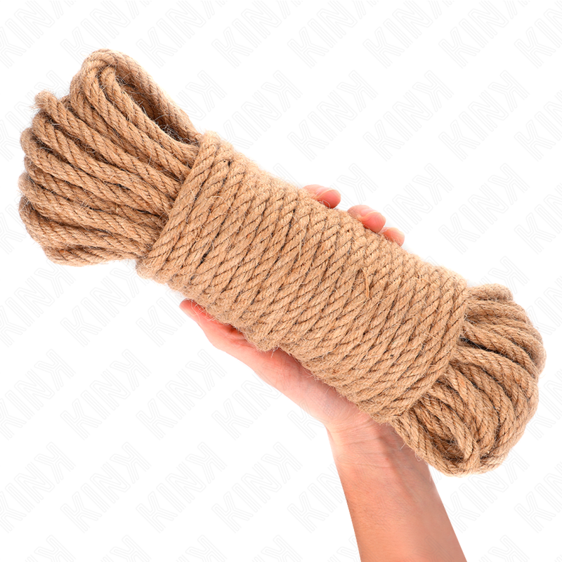 Kink - Corde Shibari en Chanvre 20m avec Embout Métallique