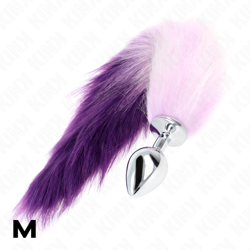 Plug Anal Queue de Renard Violet Synthétique 40 cm Taille M - KINK