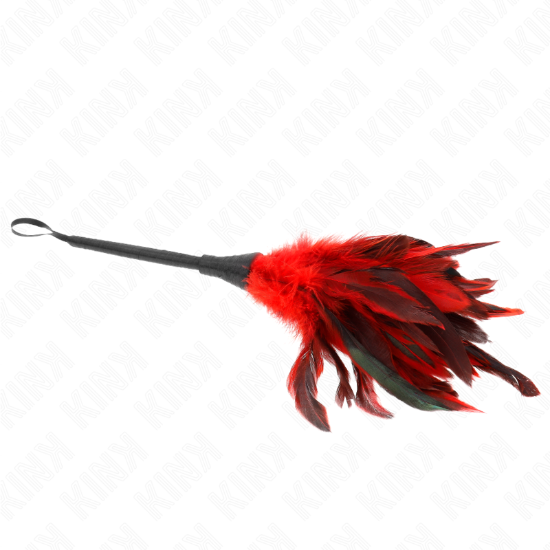 Plumeau Corne Tickle Rouge 36 cm - KINK - KINK IMPACT & TOUCH