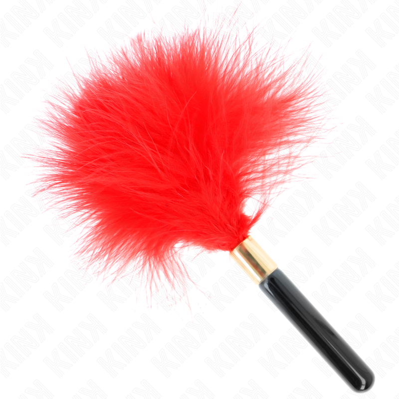Plumes chacoules en métal rouge et or 18 cm - Kink - KINK IMPACT & TOUCH