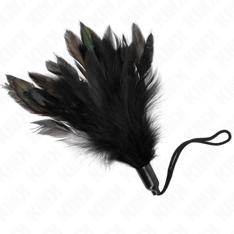 Plumeau chatouilleur avec manche corde 15 cm - Kink - KINK IMPACT & TOUCH