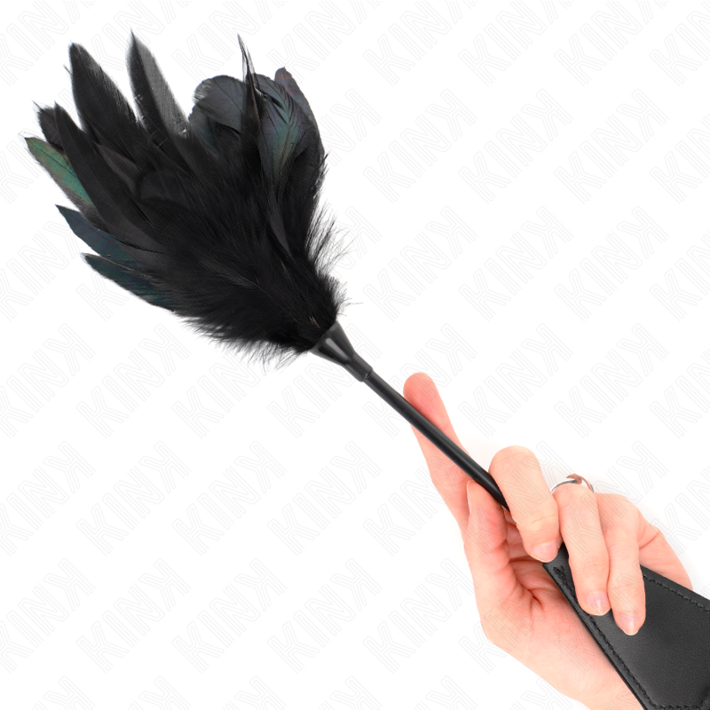 Plumeau Sensuel Plumes Chatouillées Volant 48cm - KINK - KINK IMPACT & TOUCH