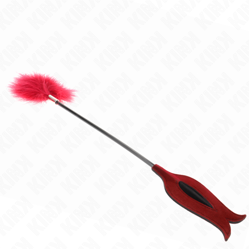 Plumes chatouilleuses avec palette rose 8 cm - Kink - KINK IMPACT & TOUCH