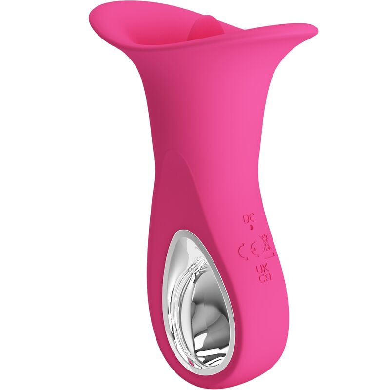 Vibrateur Oral Clyde Langue Vibrante 12 Fonctions Rose - Pretty Love