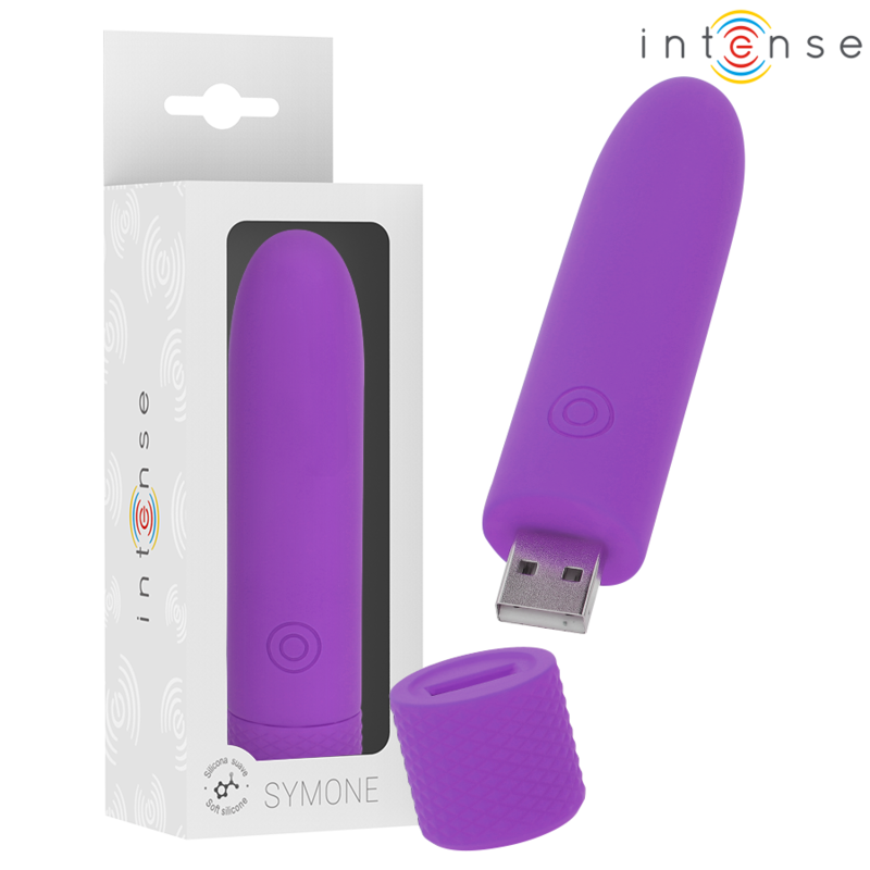Bullet Vibrant Symone Rechargeable Violet 10cm - Intense
