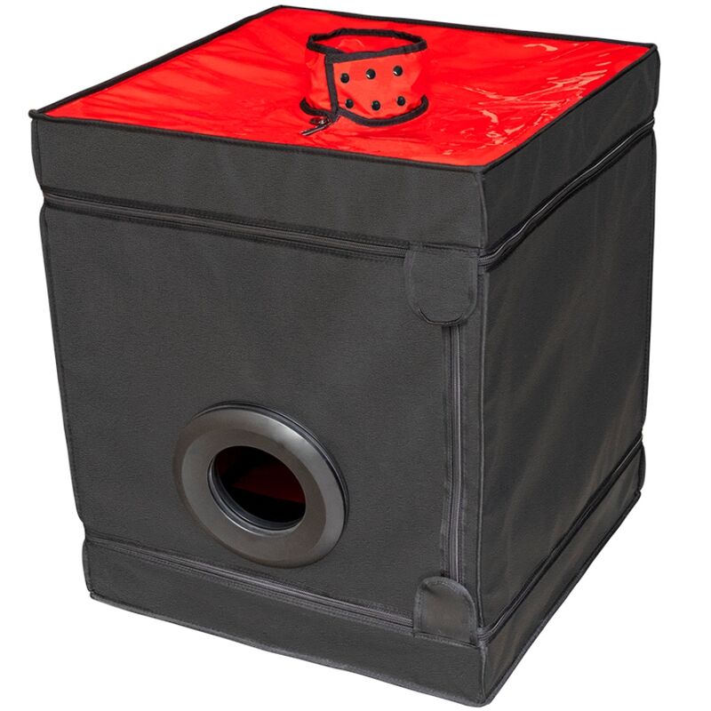Secret Dome - Cabine BDSM Contrainte Bukkake - Rouge et Noir