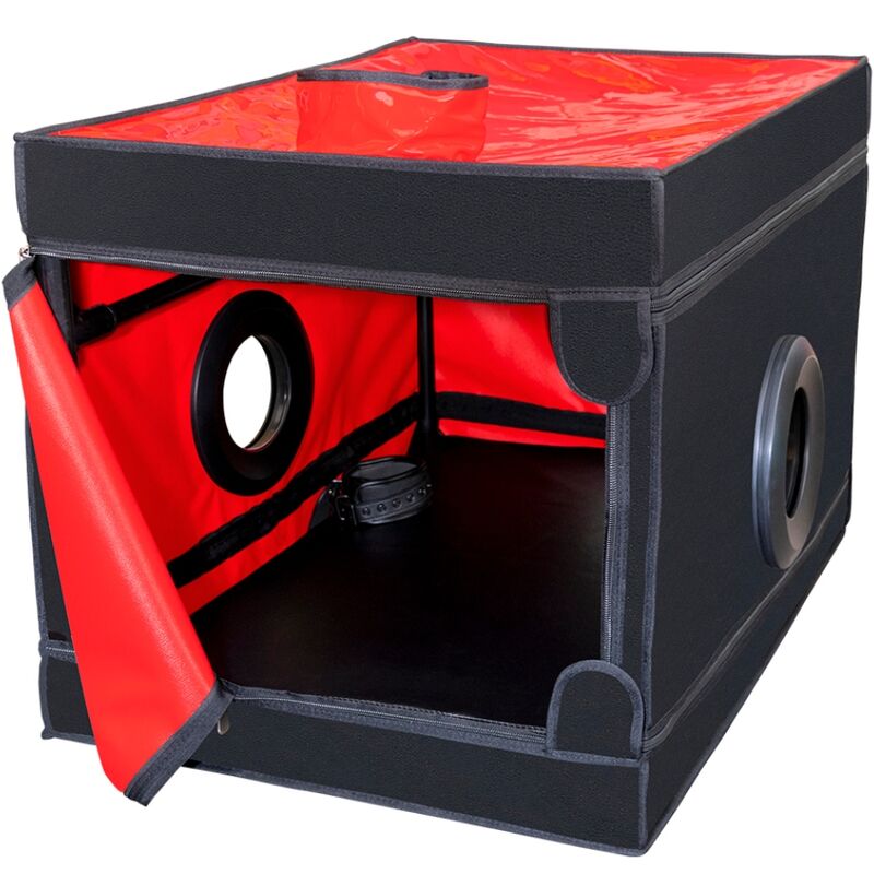 Secret Dome - Cabine BDSM Portable La Niche - Rouge et Noir