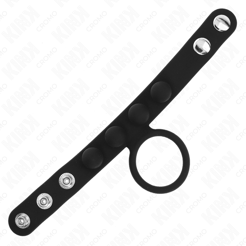 Anneau Pénien Cuir Réglable 3,5cm Fermeture Pression - KINK - KINK RING POWER