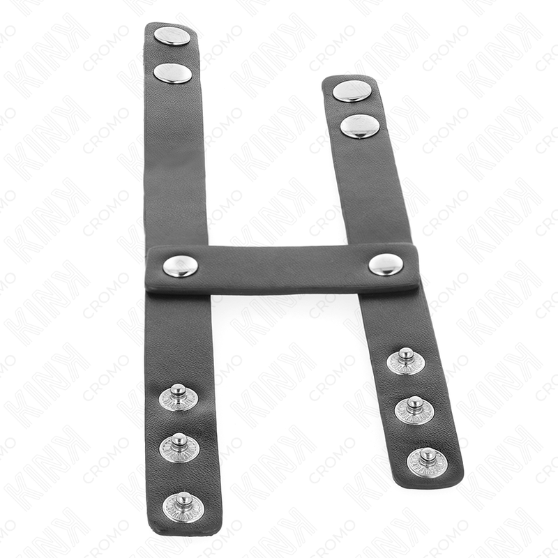 Anneau Pénien Double en Cuir Réglable - KINK - KINK RING POWER