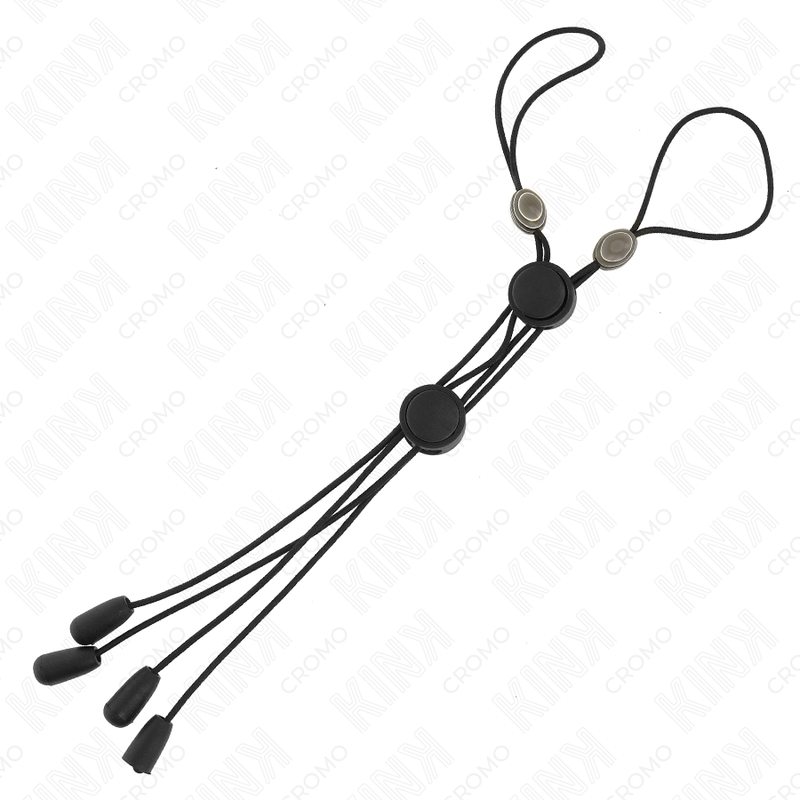KINK – Pinces à seins réglables noires avec élastique