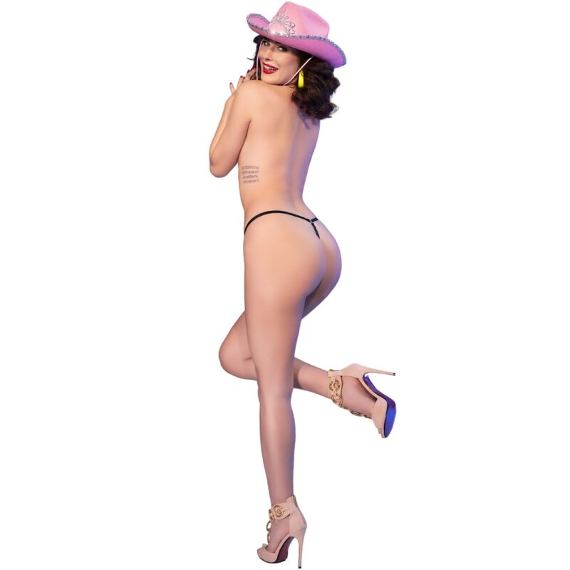 String Sexy Kiss Me Noir L/XL - Chilirose