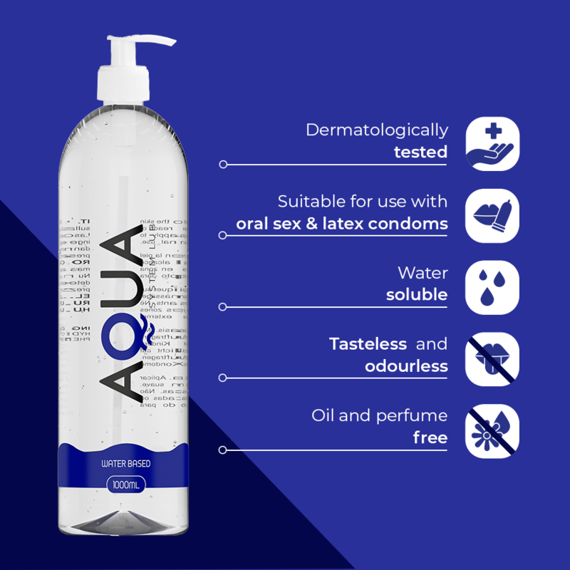 Aqua quality - lubrifiant à base d''eau 1000 ml