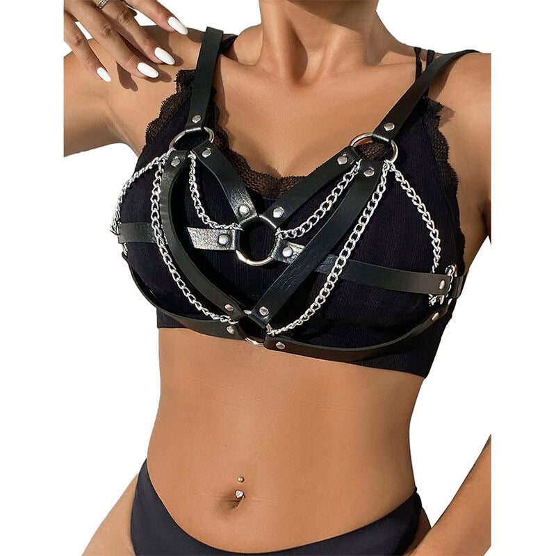 Ceinture punk bondage boucle métal noire taille unique - Subblime - SUBBLIME FETISH