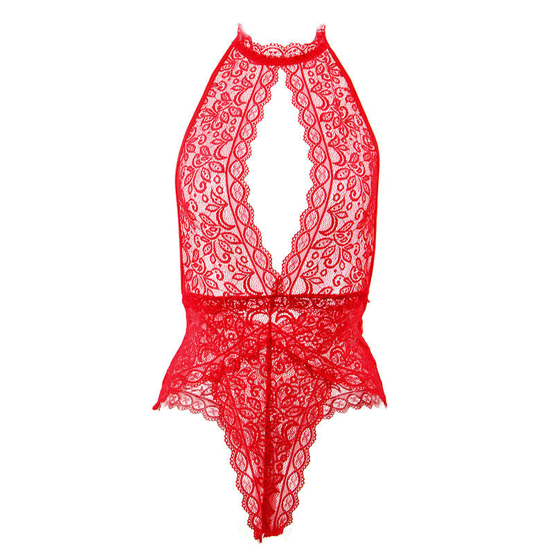 Body coupe ouverte rouge S/M - Subblime - SUBBLIME BODYSTOCKINGS