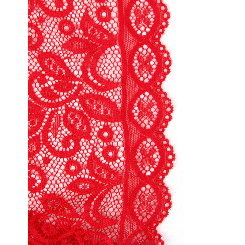 Body coupe ouverte rouge taille L/XL - Subblime - SUBBLIME BODYSTOCKINGS
