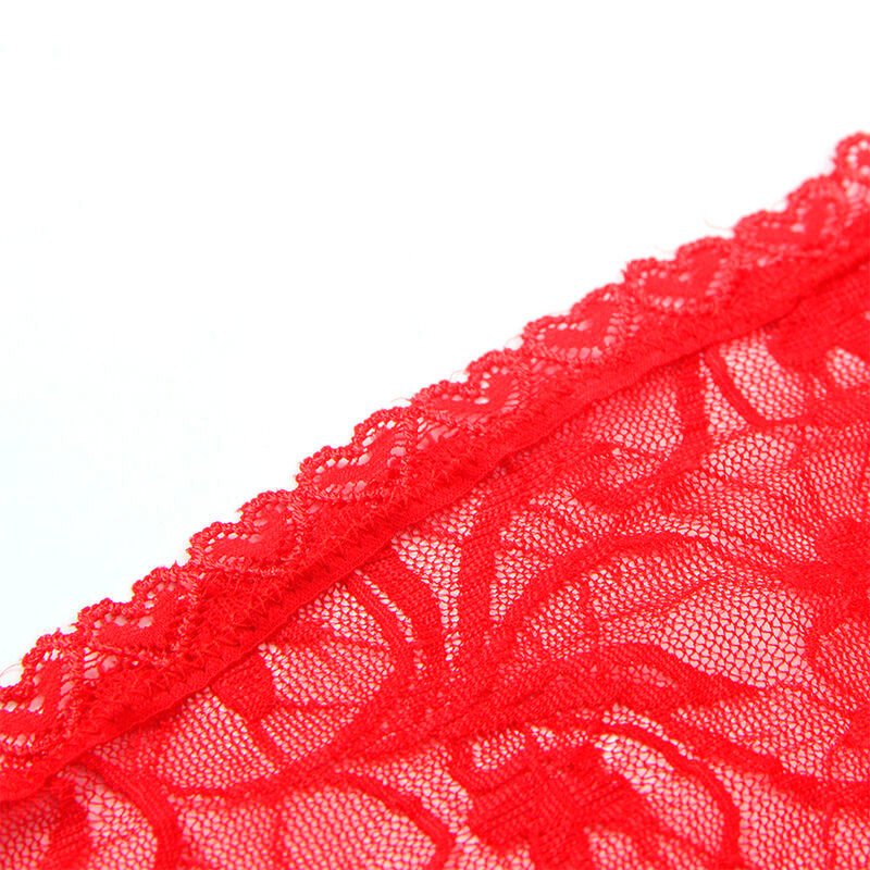 Babydoll aus Spitze mit verstellbaren Trägern rot S/M - Subblime